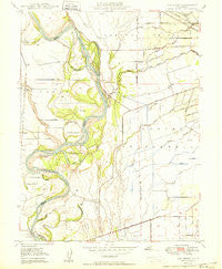 Ord Ferry California Historical topographic map, 1:24000 scale, 7.5 X 7.5 Minute, Year 1950