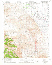 Ortigalita Peak California Historical topographic map, 1:62500 scale, 15 X 15 Minute, Year 1956