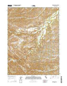 Oxbow Bridge California Current topographic map, 1:24000 scale, 7.5 X 7.5 Minute, Year 2015