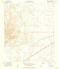 Painted Gorge California Historical topographic map, 1:24000 scale, 7.5 X 7.5 Minute, Year 1957