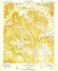 Pala California Historical topographic map, 1:24000 scale, 7.5 X 7.5 Minute, Year 1950