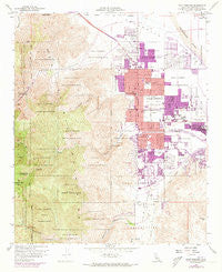 Palm Springs California Historical topographic map, 1:24000 scale, 7.5 X 7.5 Minute, Year 1957