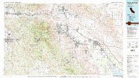 Palm Springs California Historical topographic map, 1:100000 scale, 30 X 60 Minute, Year 1984