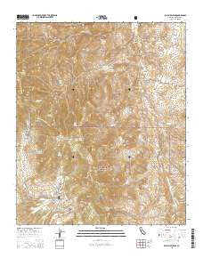 Palm View Peak California Current topographic map, 1:24000 scale, 7.5 X 7.5 Minute, Year 2015