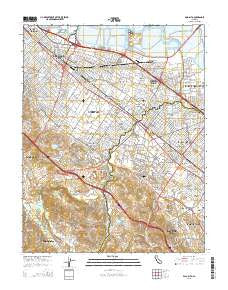 Palo Alto California Current topographic map, 1:24000 scale, 7.5 X 7.5 Minute, Year 2015