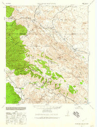 Palomar Mountain California Historical topographic map, 1:62500 scale, 15 X 15 Minute, Year 1939