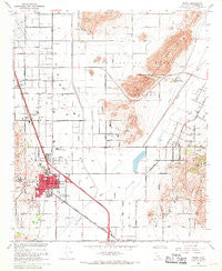 Perris California Historical topographic map, 1:24000 scale, 7.5 X 7.5 Minute, Year 1967