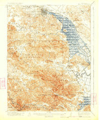 Petaluma California Historical topographic map, 1:62500 scale, 15 X 15 Minute, Year 1914