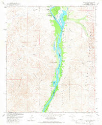 Picacho NW California Historical topographic map, 1:24000 scale, 7.5 X 7.5 Minute, Year 1965