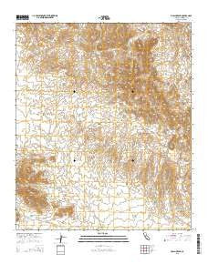 Picacho Peak California Current topographic map, 1:24000 scale, 7.5 X 7.5 Minute, Year 2015