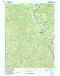 Piercy California Historical topographic map, 1:24000 scale, 7.5 X 7.5 Minute, Year 1969