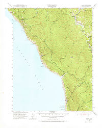 Piercy California Historical topographic map, 1:62500 scale, 15 X 15 Minute, Year 1950