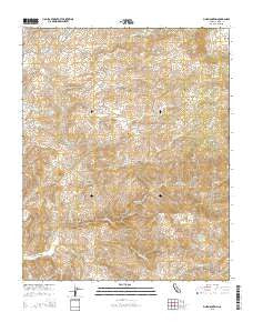 Pine Mountain California Current topographic map, 1:24000 scale, 7.5 X 7.5 Minute, Year 2015