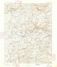 Placerville California Historical topographic map, 1:125000 scale, 30 X 30 Minute, Year 1891