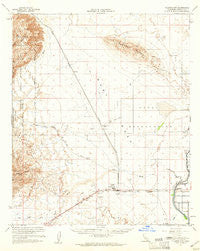Plaster City California Historical topographic map, 1:62500 scale, 15 X 15 Minute, Year 1957