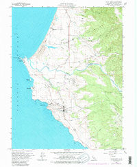 Point Arena California Historical topographic map, 1:24000 scale, 7.5 X 7.5 Minute, Year 1960