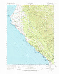 Point Arena California Historical topographic map, 1:62500 scale, 15 X 15 Minute, Year 1960