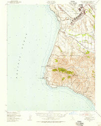 Point Arguello California Historical topographic map, 1:62500 scale, 15 X 15 Minute, Year 1947