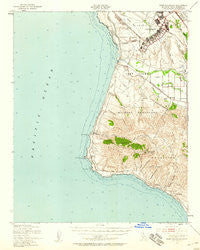 Point Arguello California Historical topographic map, 1:62500 scale, 15 X 15 Minute, Year 1947