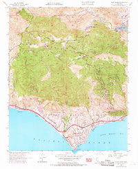 Point Dume California Historical topographic map, 1:24000 scale, 7.5 X 7.5 Minute, Year 1950