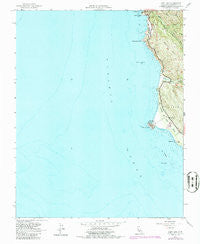 Point Sur California Historical topographic map, 1:24000 scale, 7.5 X 7.5 Minute, Year 1956