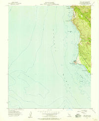 Point Sur California Historical topographic map, 1:24000 scale, 7.5 X 7.5 Minute, Year 1956
