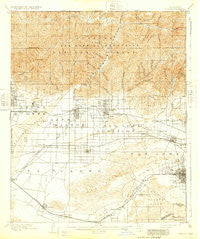 Pomona California Historical topographic map, 1:62500 scale, 15 X 15 Minute, Year 1904
