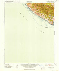 Port San Luis California Historical topographic map, 1:62500 scale, 15 X 15 Minute, Year 1951