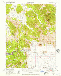 Portola California Historical topographic map, 1:62500 scale, 15 X 15 Minute, Year 1950