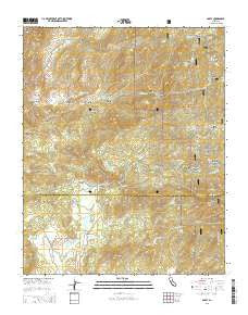 Posey California Current topographic map, 1:24000 scale, 7.5 X 7.5 Minute, Year 2015