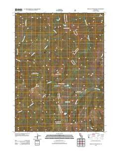 Prescott Mountain California Historical topographic map, 1:24000 scale, 7.5 X 7.5 Minute, Year 2012