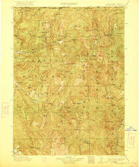 Preston Peak California Historical topographic map, 1:125000 scale, 30 X 30 Minute, Year 1922