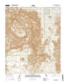 Queen Mountain California Current topographic map, 1:24000 scale, 7.5 X 7.5 Minute, Year 2015