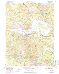 Quincy California Historical topographic map, 1:24000 scale, 7.5 X 7.5 Minute, Year 1950
