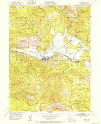 Quincy California Historical topographic map, 1:24000 scale, 7.5 X 7.5 Minute, Year 1951