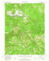 Quincy California Historical topographic map, 1:62500 scale, 15 X 15 Minute, Year 1951