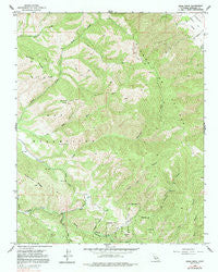 Rana Creek California Historical topographic map, 1:24000 scale, 7.5 X 7.5 Minute, Year 1956