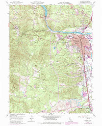 Redding California Historical topographic map, 1:24000 scale, 7.5 X 7.5 Minute, Year 1957