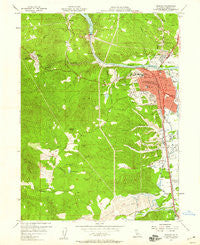 Redding California Historical topographic map, 1:24000 scale, 7.5 X 7.5 Minute, Year 1957