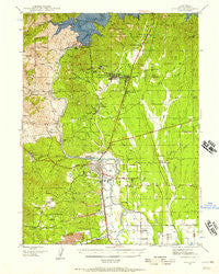 Redding California Historical topographic map, 1:62500 scale, 15 X 15 Minute, Year 1944