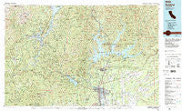 Redding California Historical topographic map, 1:100000 scale, 30 X 60 Minute, Year 1984