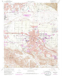 Redlands California Historical topographic map, 1:24000 scale, 7.5 X 7.5 Minute, Year 1967