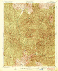 Redrock Mtn. California Historical topographic map, 1:24000 scale, 7.5 X 7.5 Minute, Year 1936