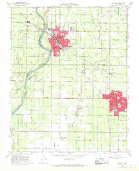 Reedley California Historical topographic map, 1:24000 scale, 7.5 X 7.5 Minute, Year 1966