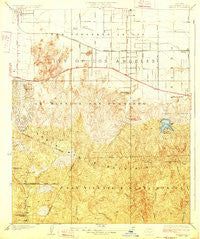 Reseda California Historical topographic map, 1:24000 scale, 7.5 X 7.5 Minute, Year 1928