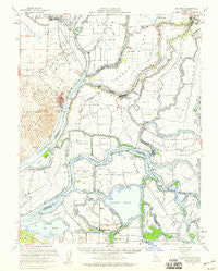 Rio Vista California Historical topographic map, 1:62500 scale, 15 X 15 Minute, Year 1952