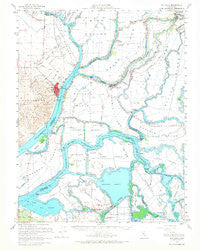 Rio Vista California Historical topographic map, 1:62500 scale, 15 X 15 Minute, Year 1952