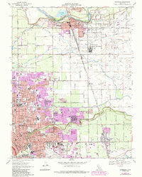 Riverbank California Historical topographic map, 1:24000 scale, 7.5 X 7.5 Minute, Year 1969