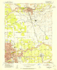 Riverbank California Historical topographic map, 1:24000 scale, 7.5 X 7.5 Minute, Year 1953