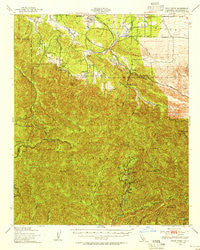 Rock Creek California Historical topographic map, 1:62500 scale, 15 X 15 Minute, Year 1940